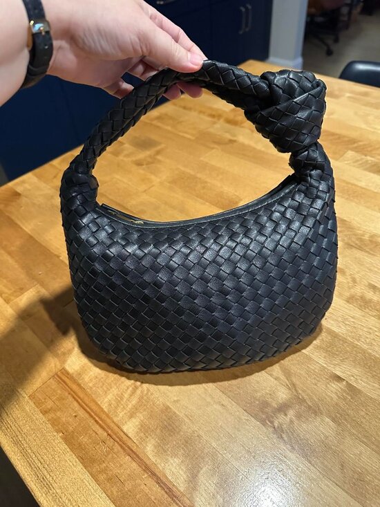Quince Handbags - Quince Italian Leather Handwoven Mini Hobo Bag